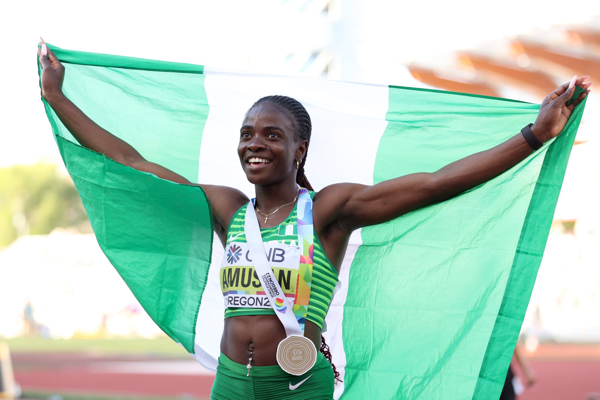 Tobi Amusan wins at Diamond League finals in Eugene