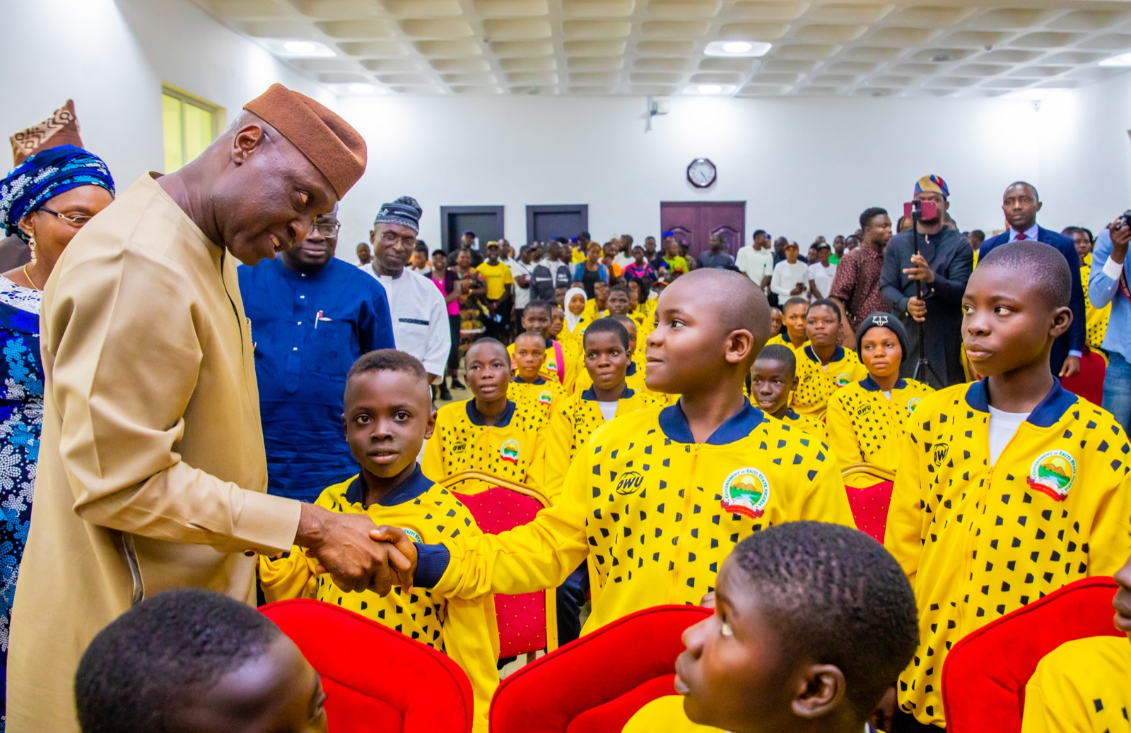 Oyebanji pledges cash gifts for Ekiti athletes  …as Governor hosts special reception for team upon return from Asaba