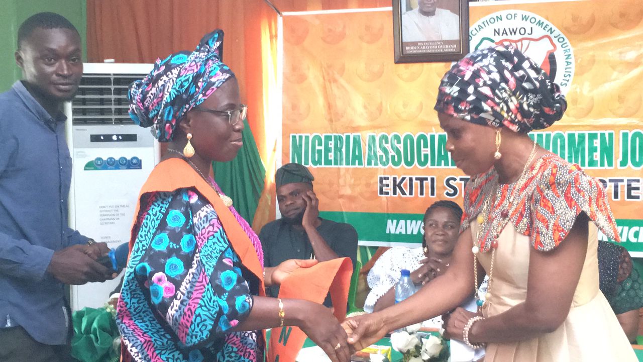 Adewumi Ademiju becomes Chairperson, as Ekiti NAWOJ gets new executives