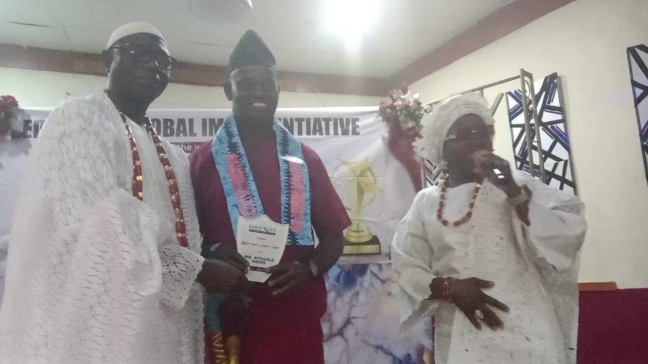 Ekiti NUJ Online Media Chapel Chair, Abere bags EDUCRAFT Leadership Award  …pledges to prioritize public service